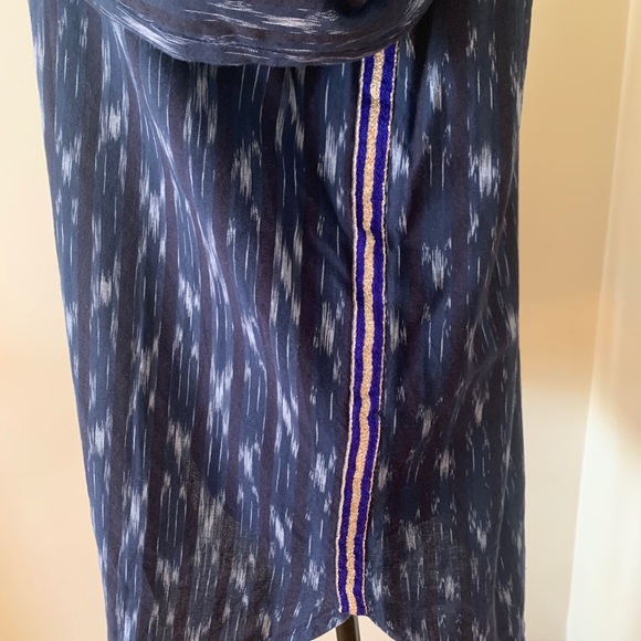 J.Crew Metallic-striped Ikat Button Down, Sz 6 - Picture 6 of 9